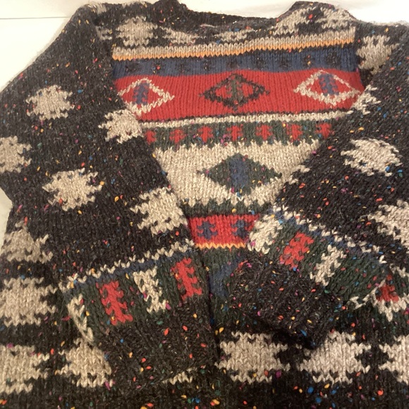 Woolrich Vintage Mens Wool Southwest Aztec design Sweater size small - Picture 10 of 10